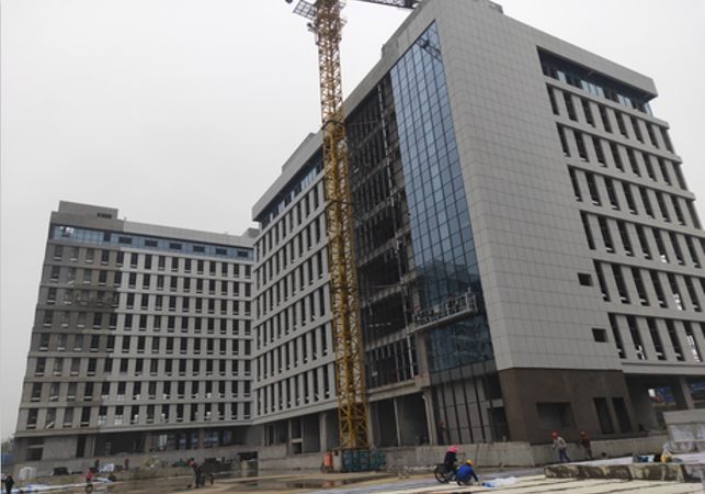 东华金融云计算产业园玻璃幕墙及铝合金窗装饰装修工程